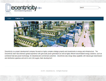 Tablet Screenshot of decentricity.com
